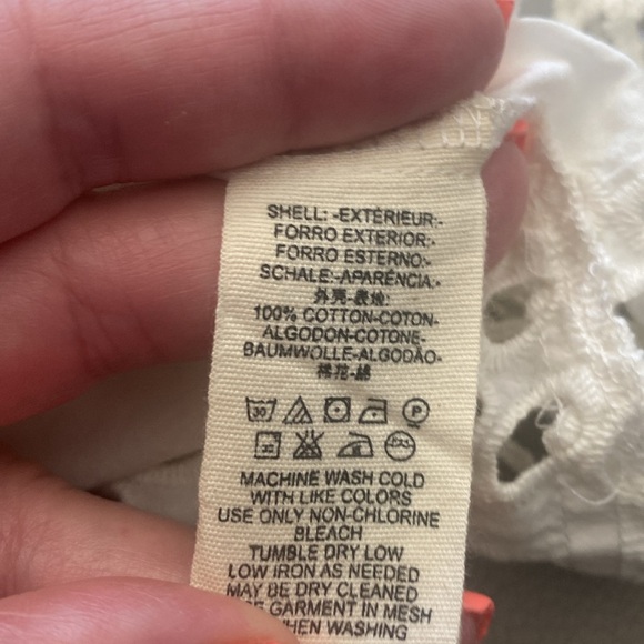 🆕 Women’s Free People Esperanza Eyelet Mini Dress in Ivory. Size Large. NWT - Picture 7 of 12